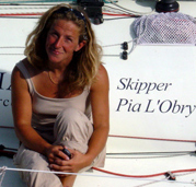 Pia-skipper Pia skiper minitransat