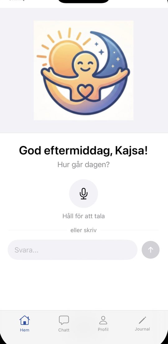 Hemskärmen: God eftermiddag, Kajsa! Hur går dagen?